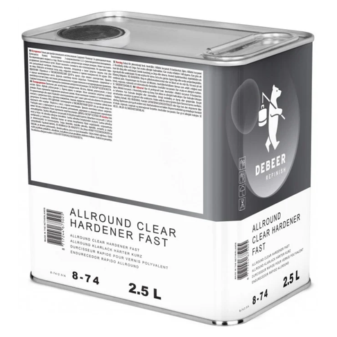 8-74- Durcisseur DEBEER rapide 2.5L pour vernis Allround 8-774 - DEBEER