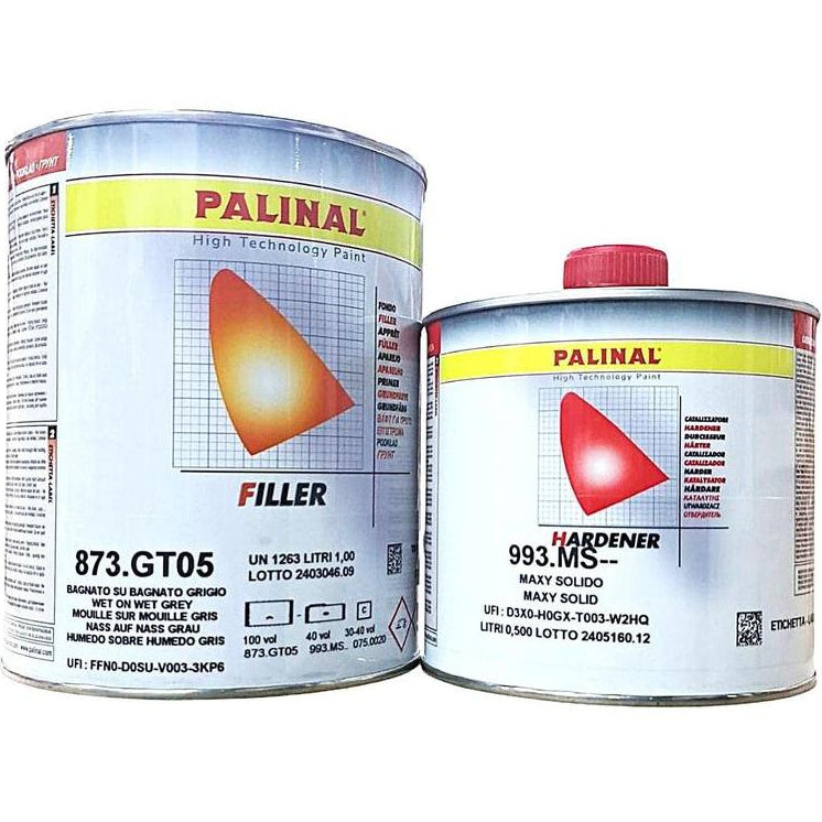 KIT_MOUILLE_GRIS - Primer mouillé/mouillé gris 873GT05 1L + Durcisseur standard 993MS 0.5L - PALINAL
