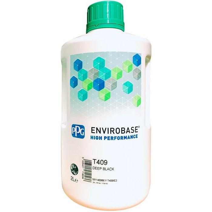 T409 - Peinture carrosserie PPG Envirobase High Performance Deep Black 2L - PPG