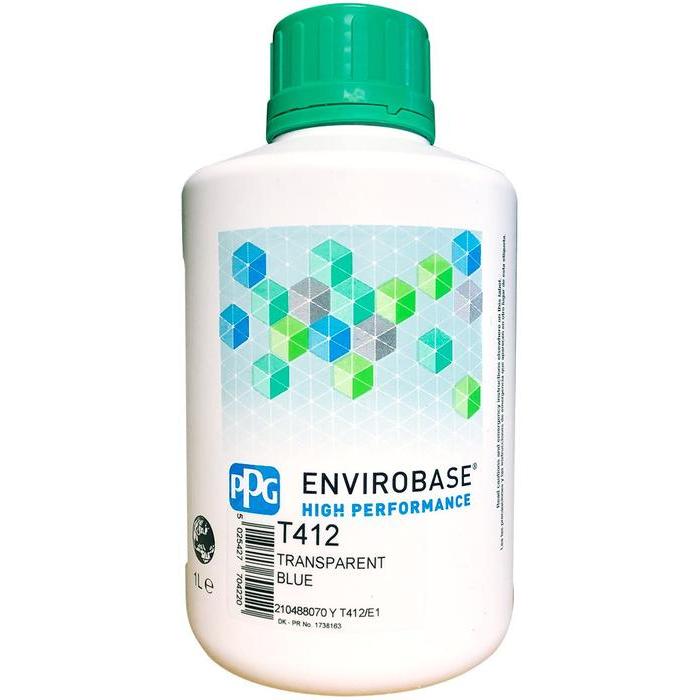 T412 - Peinture carrosserie PPG Envirobase High Performance Transparent Blue 1L - PPG