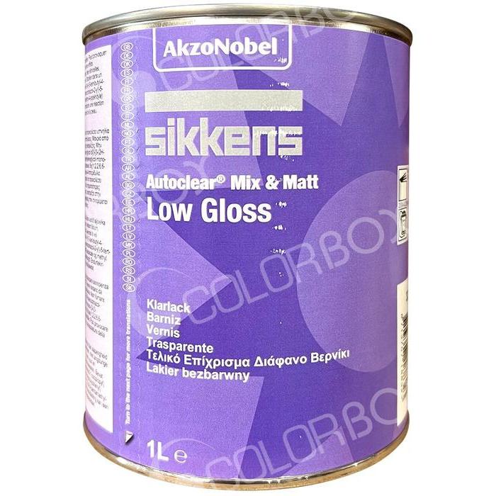 523766 - Vernis carrosserie SIKKENS Autoclear mix & matt low gloss 1L - SIKKENS