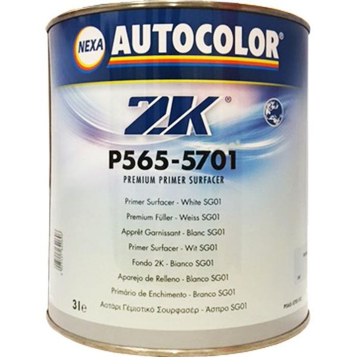 P565-5701 - Primer AUTOCOLOR Blanc Primer garnissant HS plus premium 3L - NEXA AUTOCOLOR