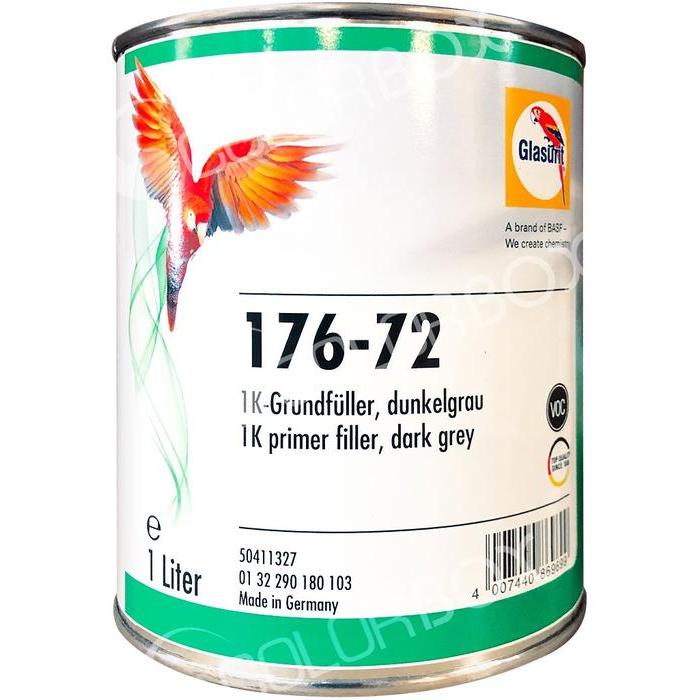 176-72 - Primer GLASURIT 1K Impression apprêt gris foncé 1L - GLASURIT
