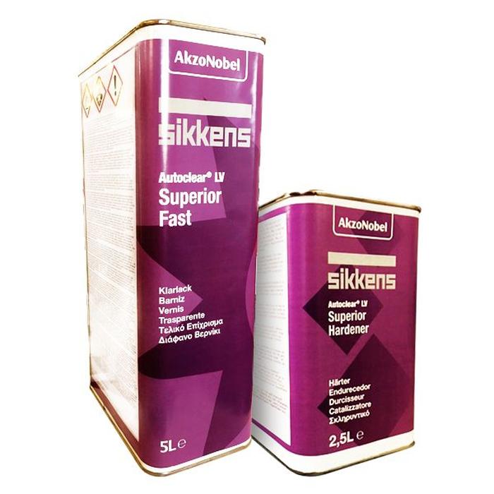 KIT_VERNIS_FAST - Vernis carrosserie SIKKENS, séchage rapide Kit Autoclear LV superior FAST 5l + durcisseur 2.5l - SIKKENS
