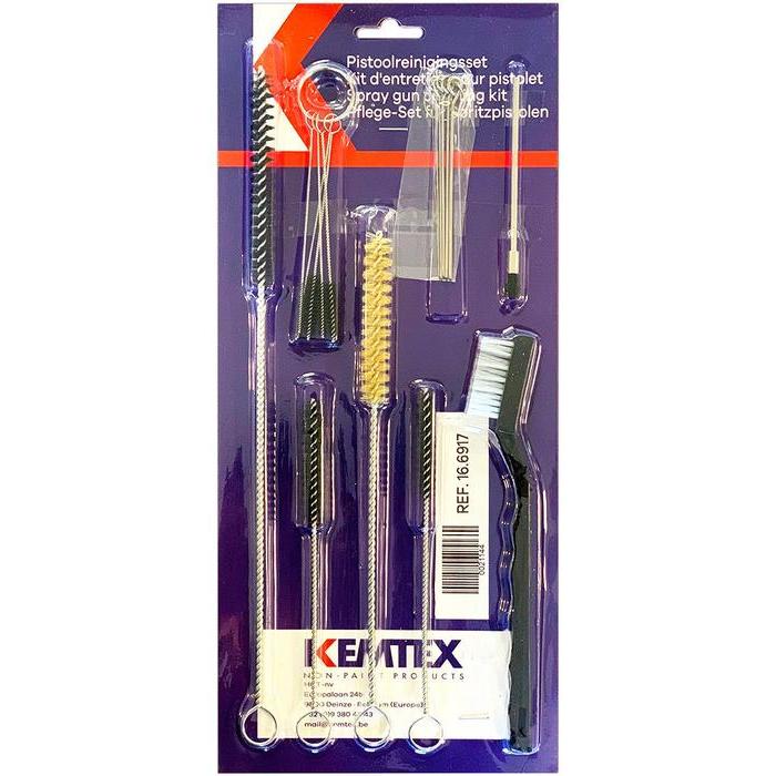 16.6917 - Kit nettoyage pistolet KEMTEX - 17 pièces - KEMTEX