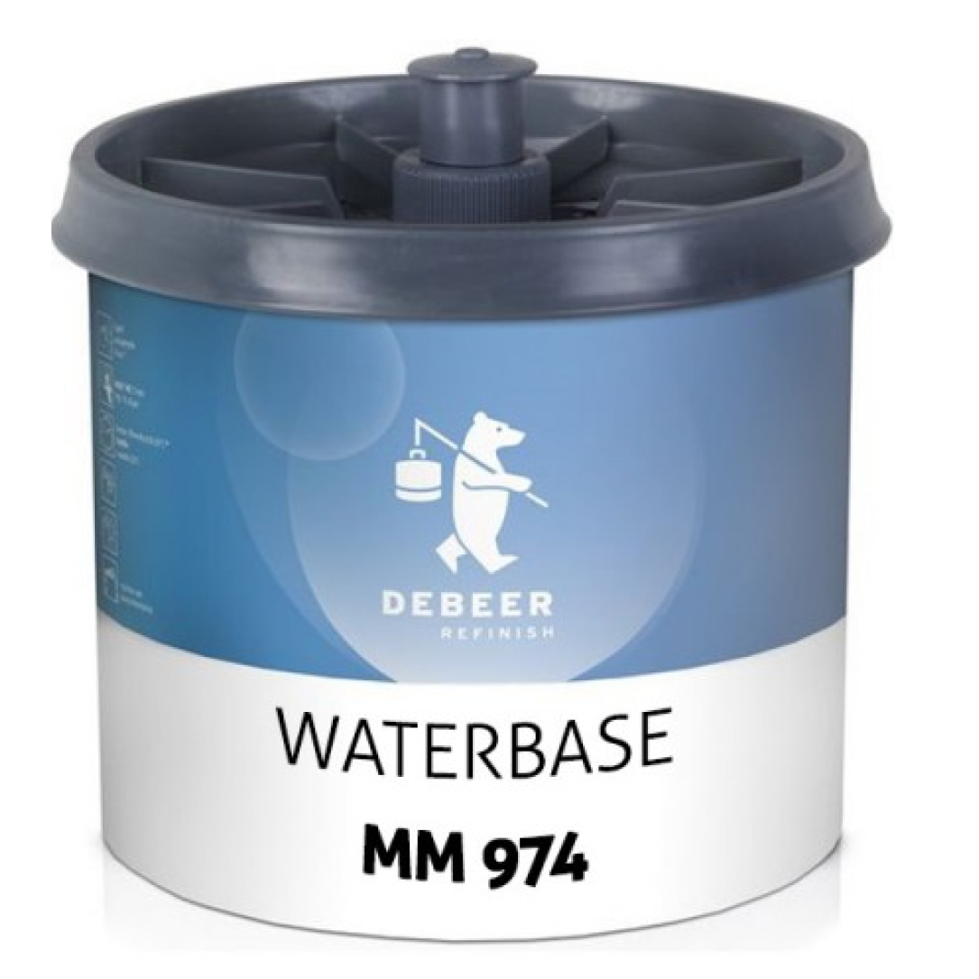 974 - Peinture Hydro DEBEER Vert xirallic 0,5L - DEBEER