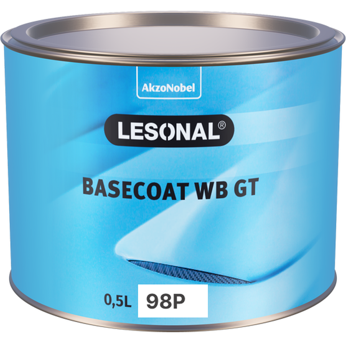 98PWB - Peinture carrosserie LESONAL Blanc extra fin nacré 0.5L - LESONAL
