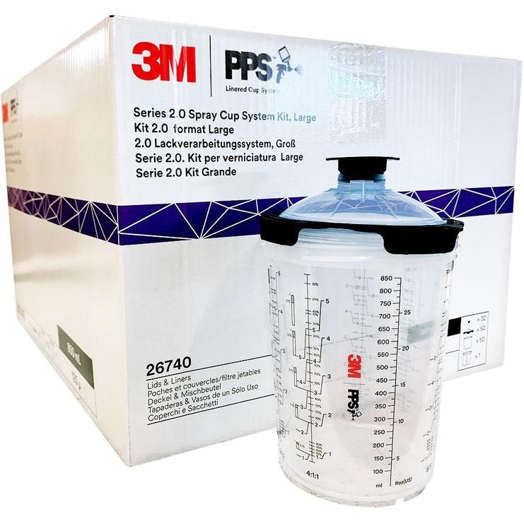 26740 - 50 poches jetables 850ml 125µ PPS 2.0 - 3M