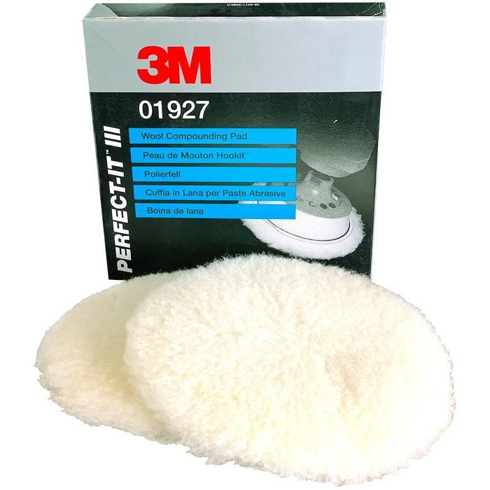 01927 - 2 peaux de mouton Hookit 3M diamètre 133mm - 3M