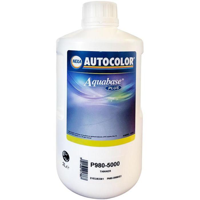 P980-5000/2 - Diluant AUTOCOLOR Aquabase Plus 2L - NEXA AUTOCOLOR