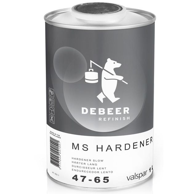 47-65/1 - Durcisseur DEBEER MS lent 1L pour apprêt 8-145 - DEBEER