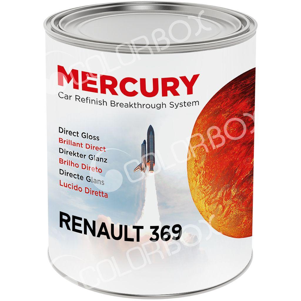 RENAULT_369 - Solvant 2K MERCURY Colorimétrie compatible 95% parc auto Blanc 1L - MERCURY