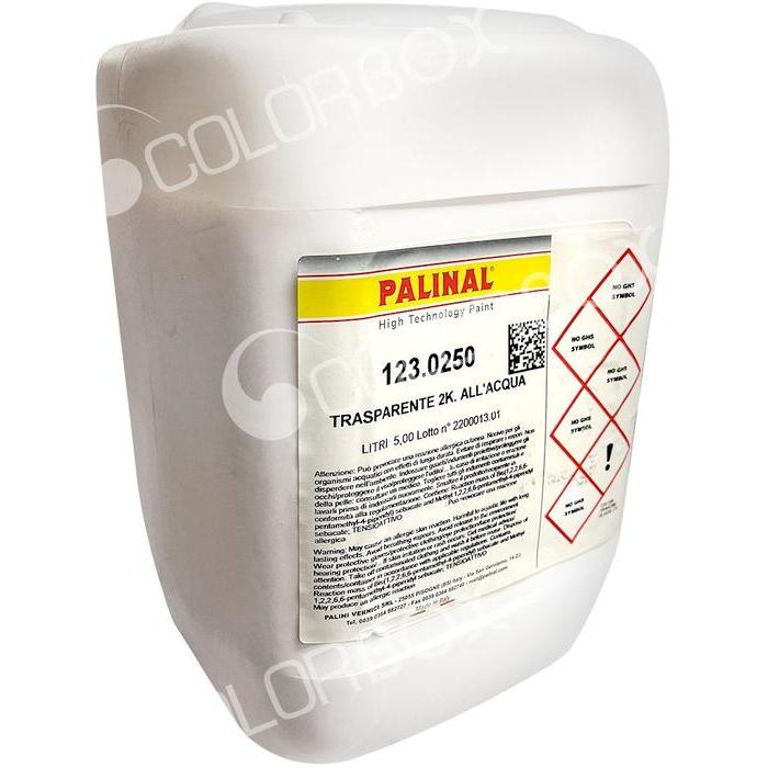 123,02505 - Vernis carrosserie PALINAL à l'eau brillant 2K 5L - PALINAL