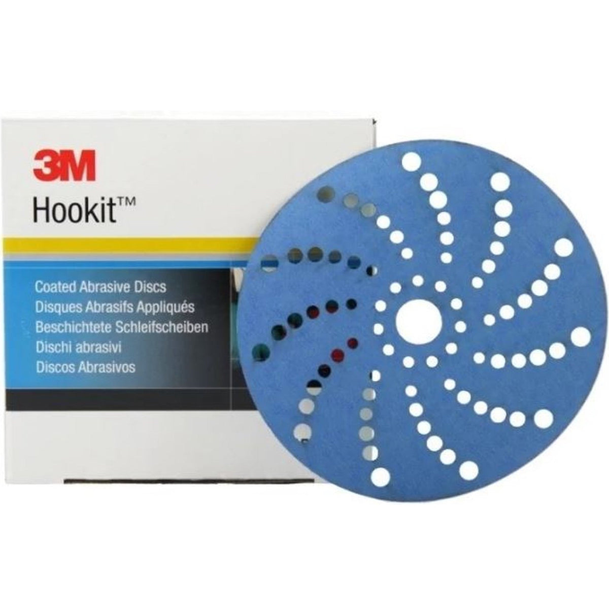 100 disques abrasifs 3M multi-trous diamètre 150mm P500 - 3M