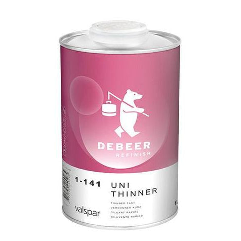 1-141/1 - Diluant DEBEER rapide pour vernis 8-814 1L - DEBEER