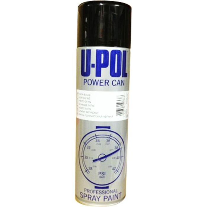PCSB/AL - Peinture carrosserie UPOL noir satiné aérosol Power Can 500ml - UPOL