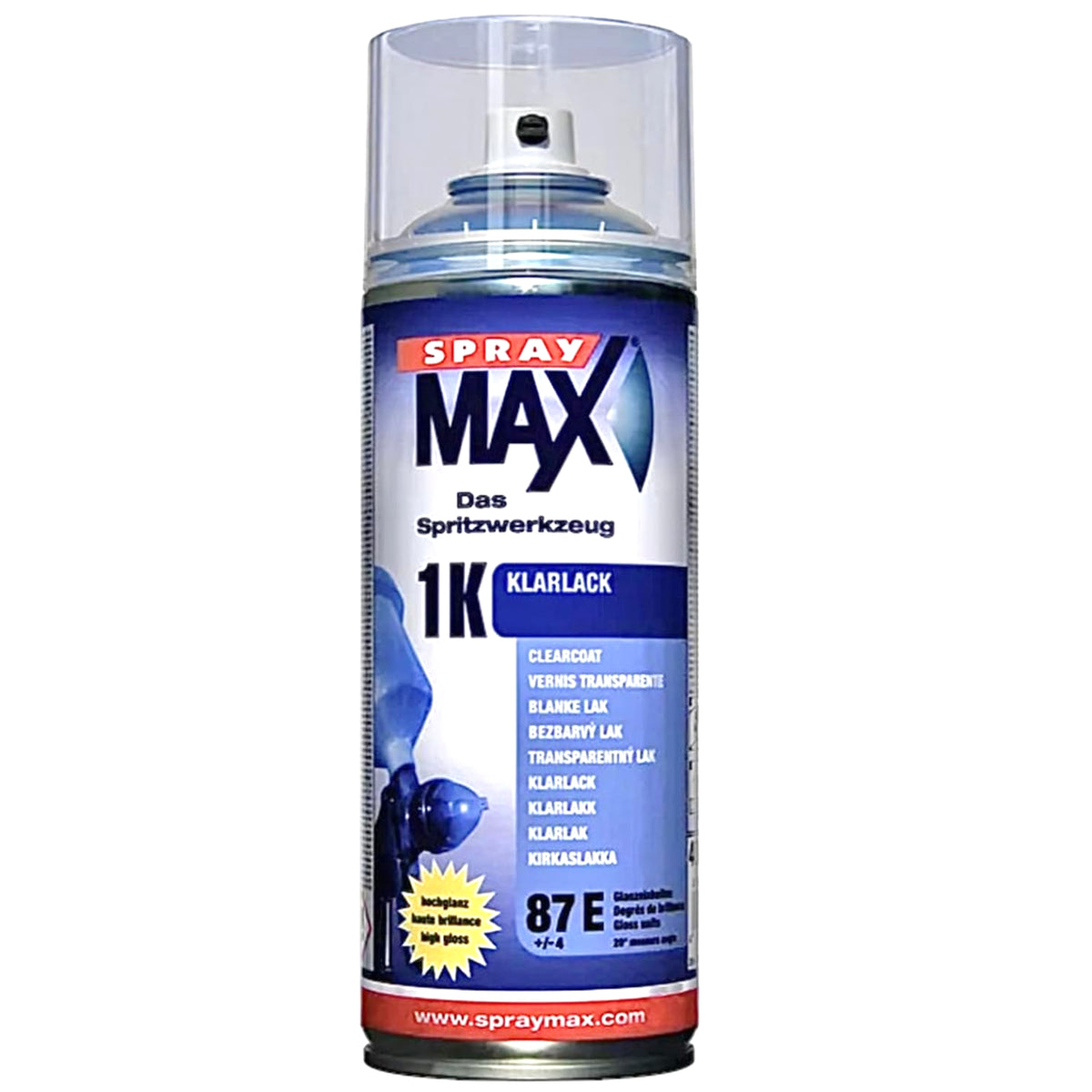 680054 - Vernis carrosserie SPRAY MAX, en aérosol 1K transparent 400ml