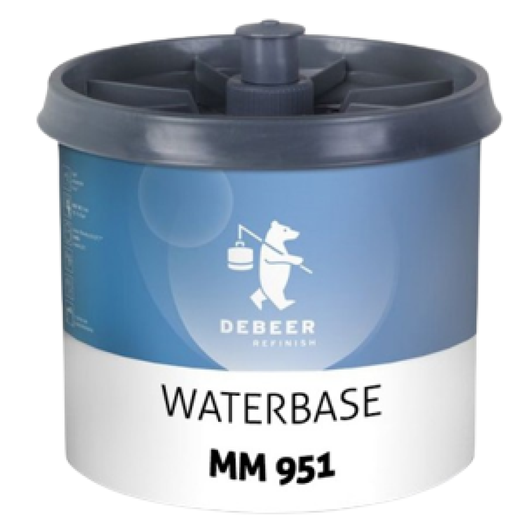 951 - Peinture Hydro DEBEER Brun rouge transparent 0,5L - DEBEER