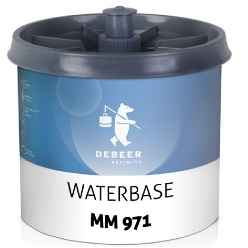 971 - Peinture Hydro DEBEER Blanc xirallic 0,5L - DEBEER