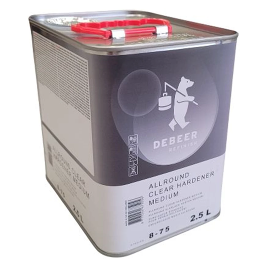 8-75 - Durcisseur DEBEER standard 2.5L pour vernis Allround 8-774 - DEBEER