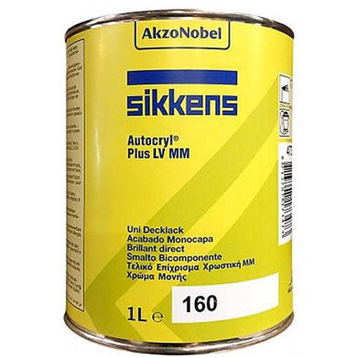 R160 - Peinture carrosserie SIKKENS Noir bleu 1L Autocryl plus LV - SIKKENS