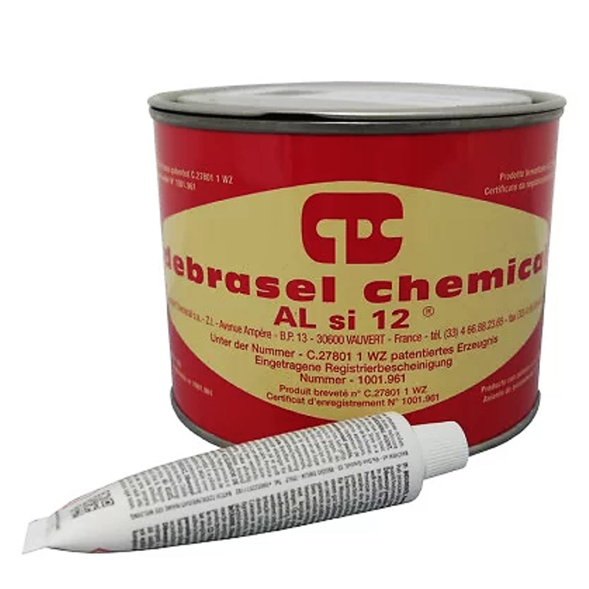 Mastic métal 1L + 1 tube durcisseur - DEBRASEL