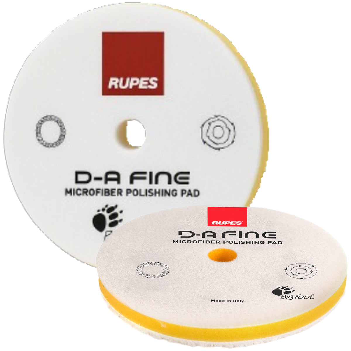MF_130M - 1 yellow microfiber polishing pad diameter 135mm