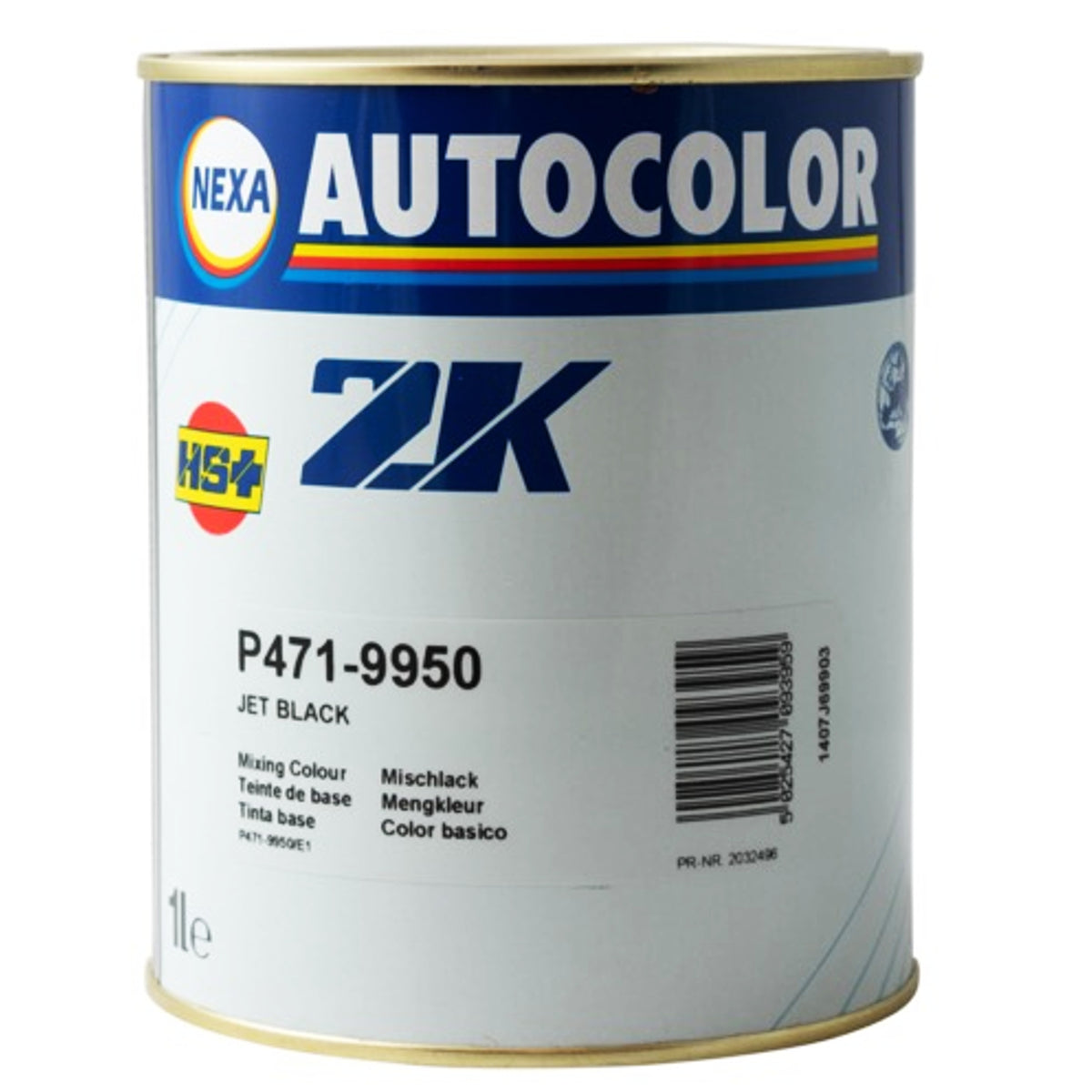 P471-9950 - AUTOCOLOR Body Paint Direct Gloss Jet Black 1L