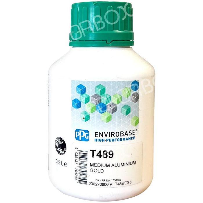 T489 - Peinture carrosserie PPG Envirobase High Performance Or Aluminium moyen 0.5L - PPG