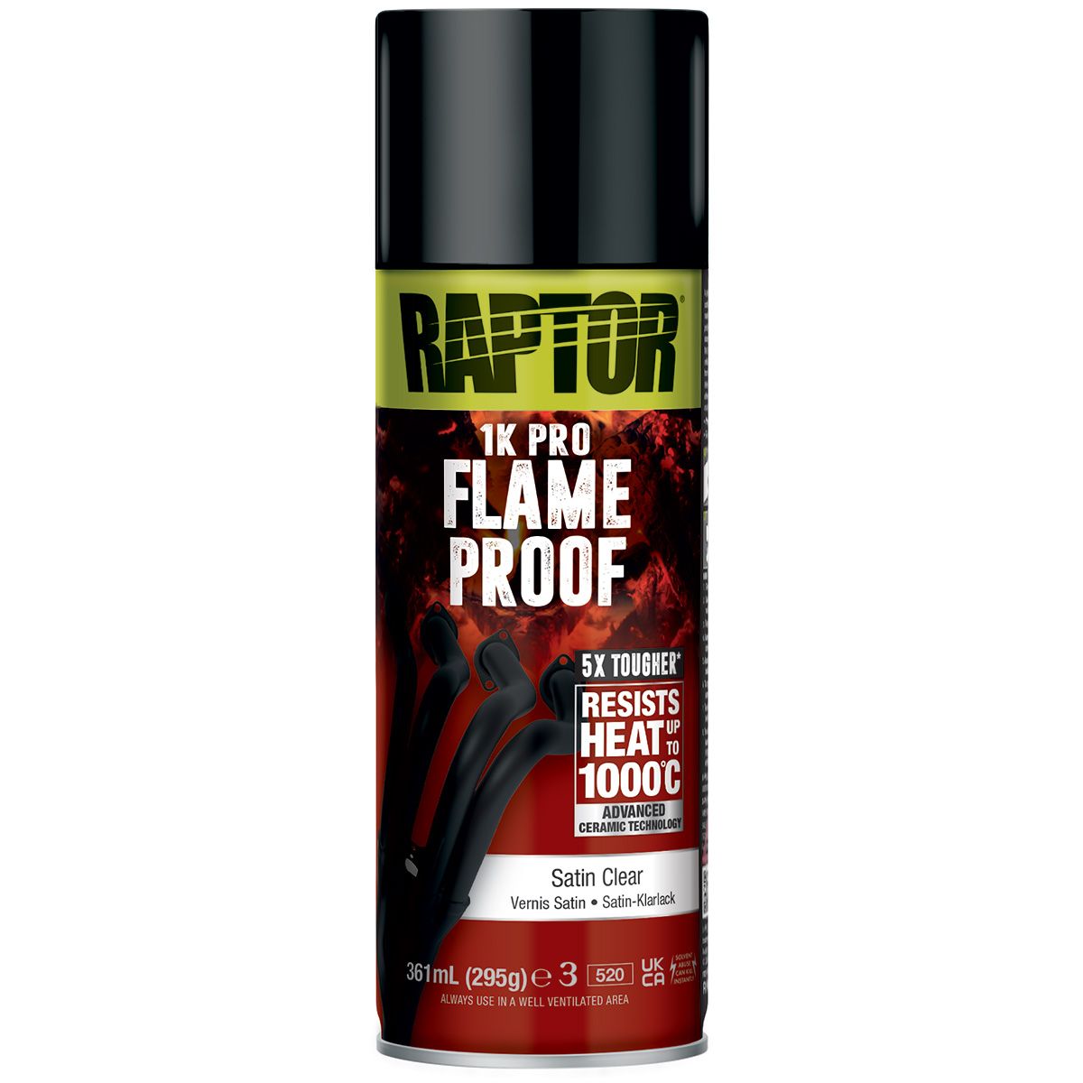 RFLSC/AL - Vernis satiné - ignifuge RAPTOR aérosol de 361ml - RAPTOR