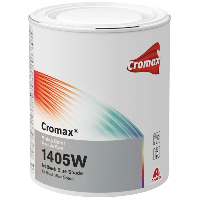1405W - Peinture carrosserie CROMAX Noir de jais bleuté 1L - CROMAX
