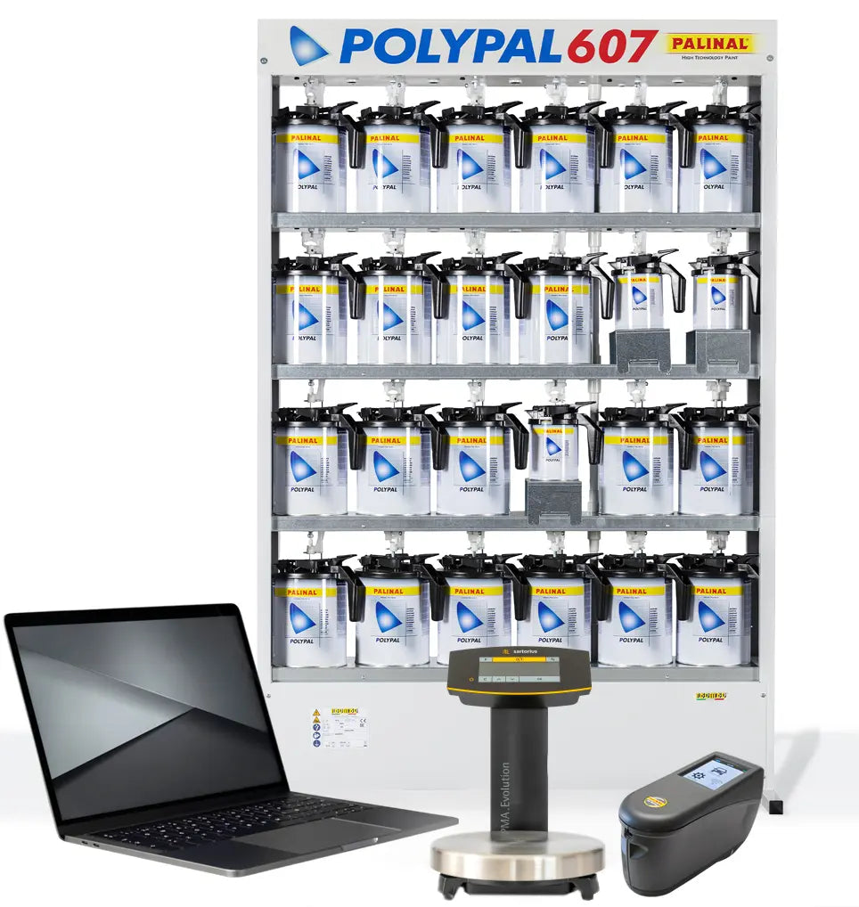 INSTA_POLYPAL_COMP - Machine Polypal + Spectro + Ordi + Balance + 20 teintes + 1 résine - PALINAL
