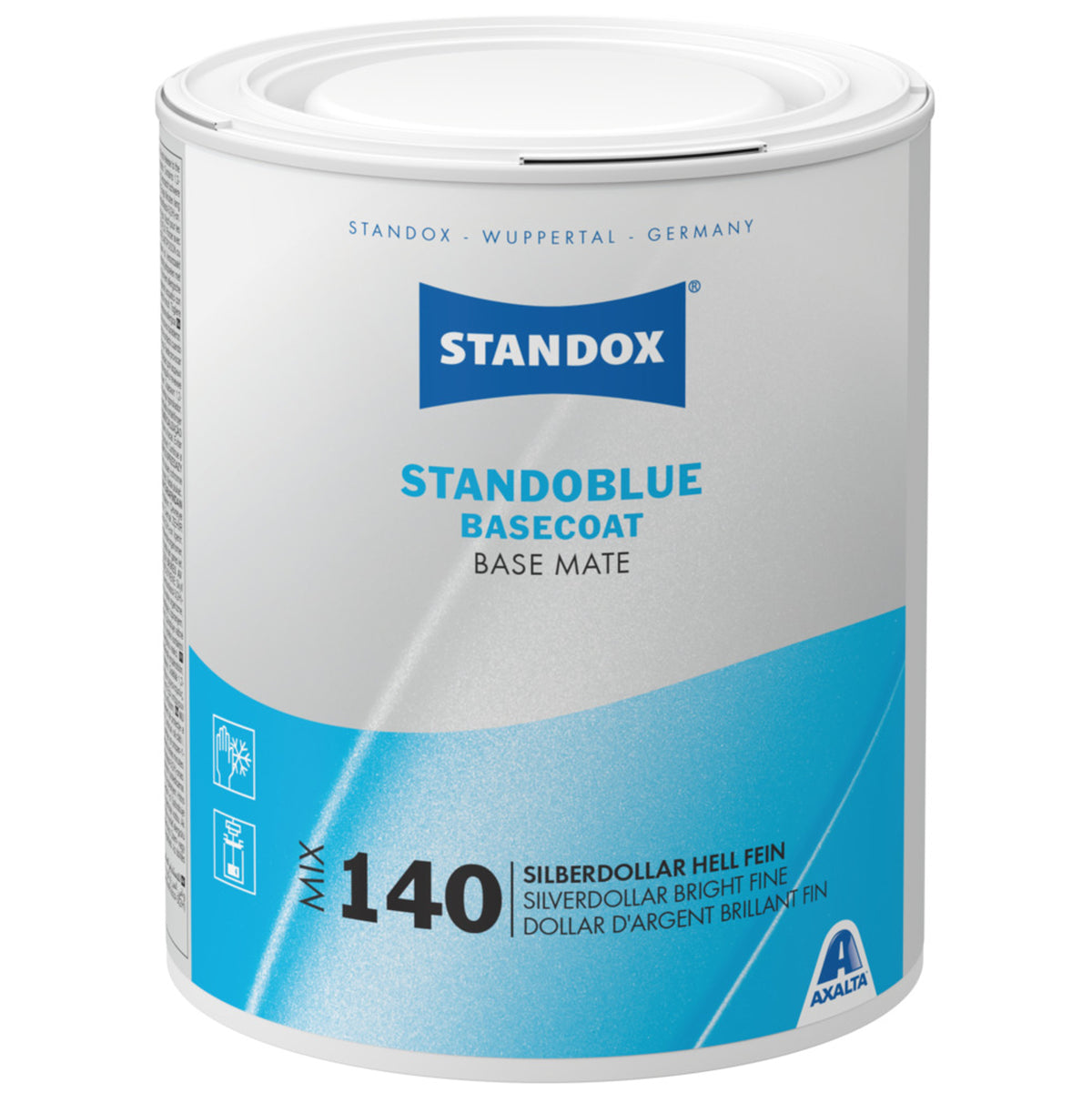 MIX140 - Peinture carrosserie STANDOBLUE Dollar d'argent brillant fin 1L