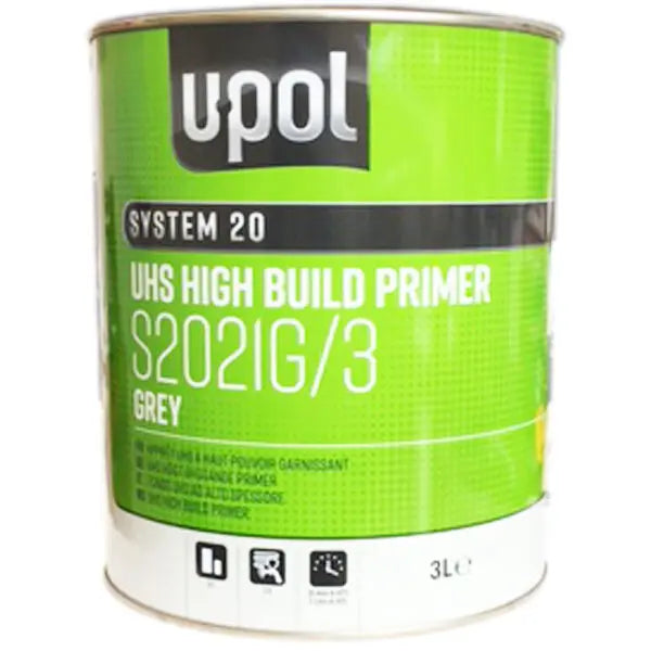 S2021G/3 - Primer UPOL garnissant gris 5:1 séchage rapide 3L - UPOL