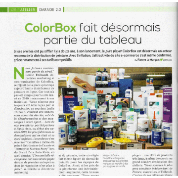 ColorBox fait désormais partie du tableau