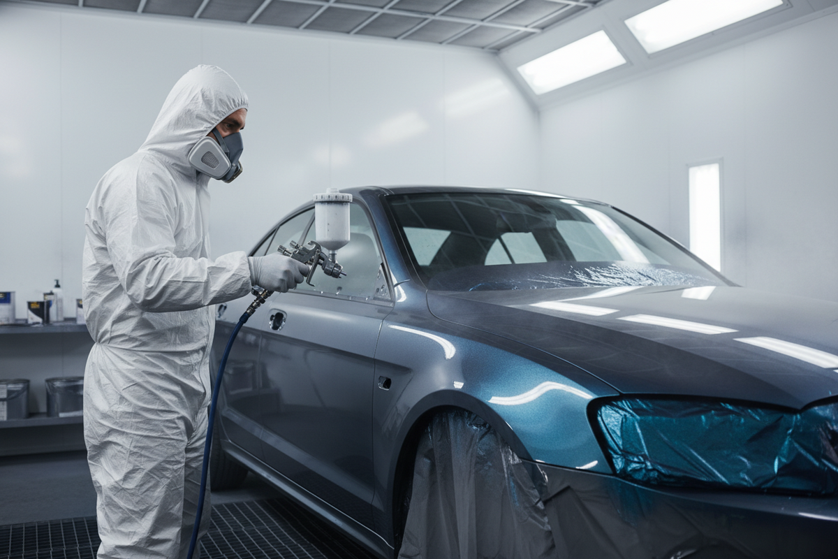 Tout savoir sur la peinture solvantée en carrosserie automobile