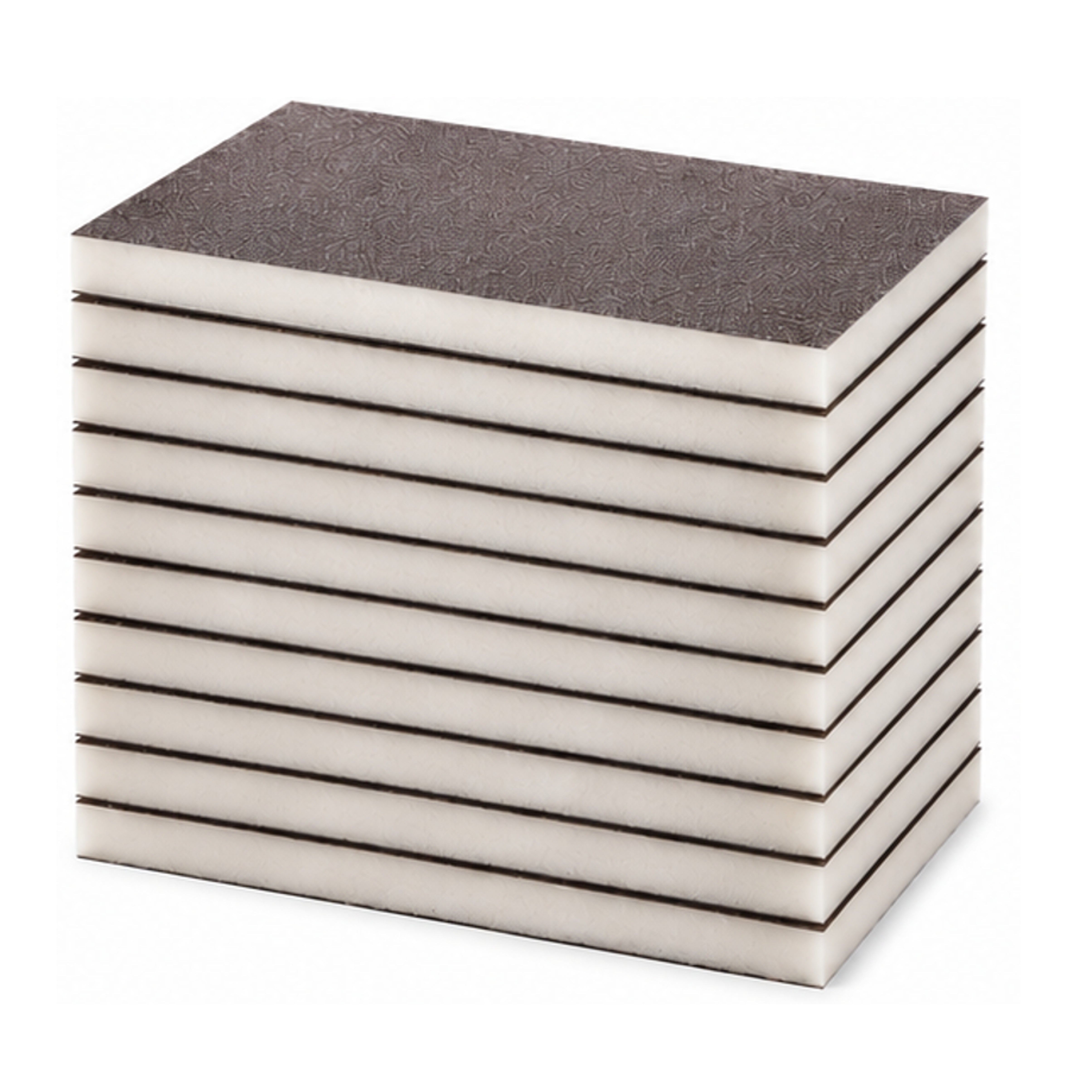 0070.0473.07 - 10 éponges abrasives micro fines blanches - 98x120x13mm