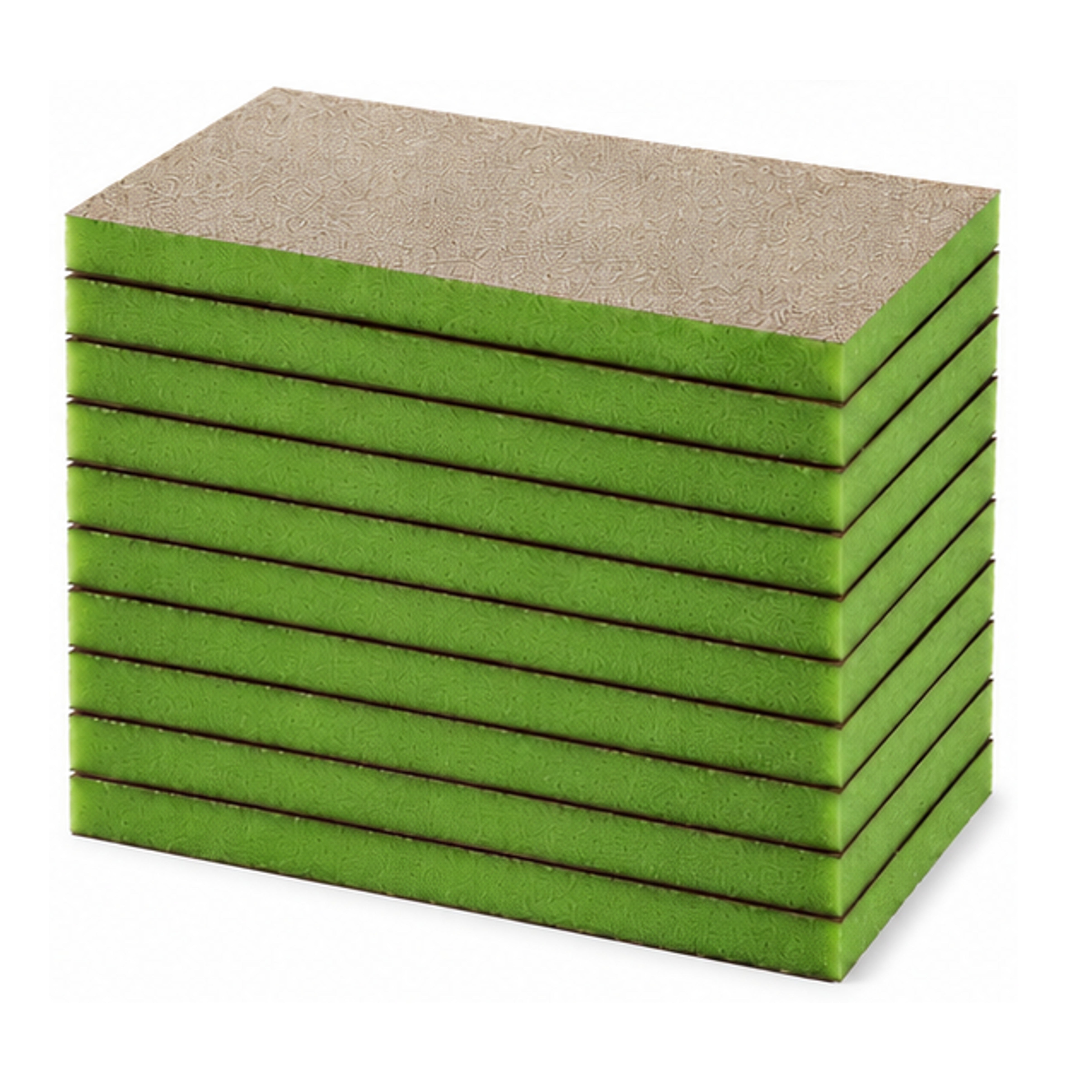 0070.1232.01 - 10 éponges abrasives vertes super fines 98X120X13mm