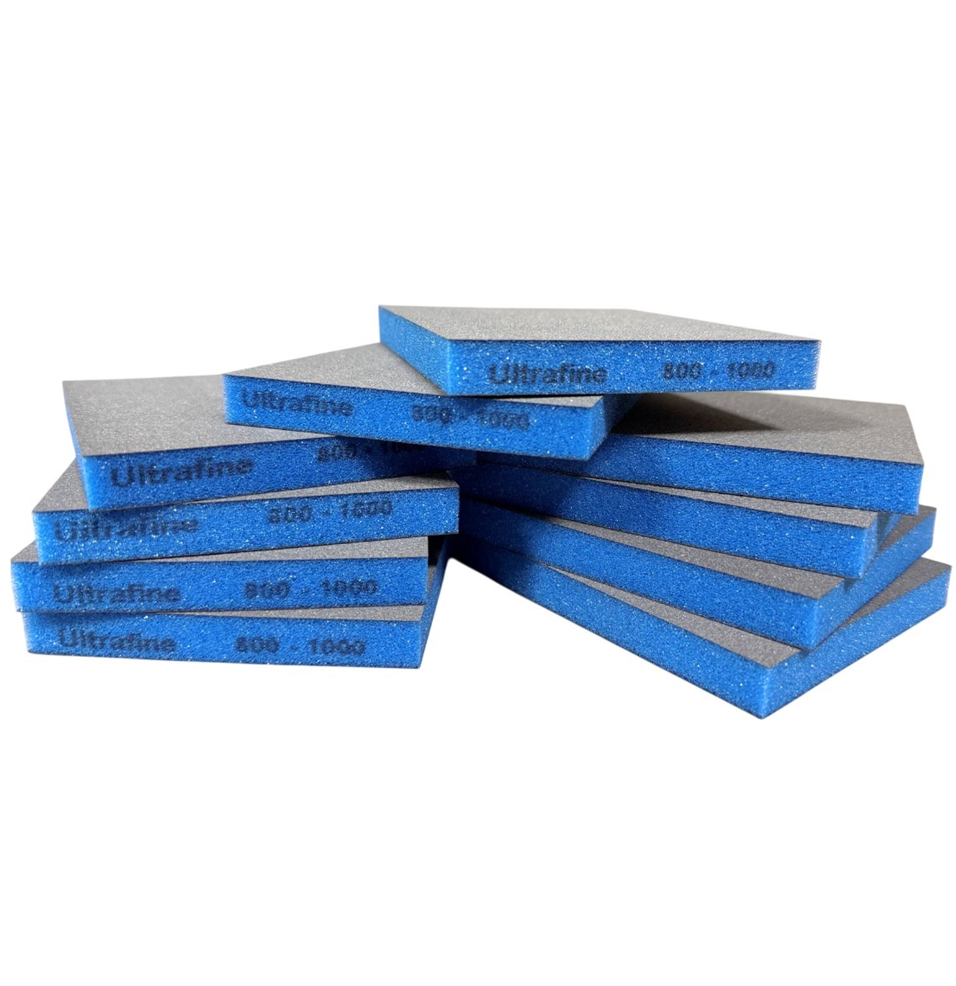 0070.1243.01 - 10 éponges abrasives bleues ultra fines 98X120X13mm - SIA ABRASIVES