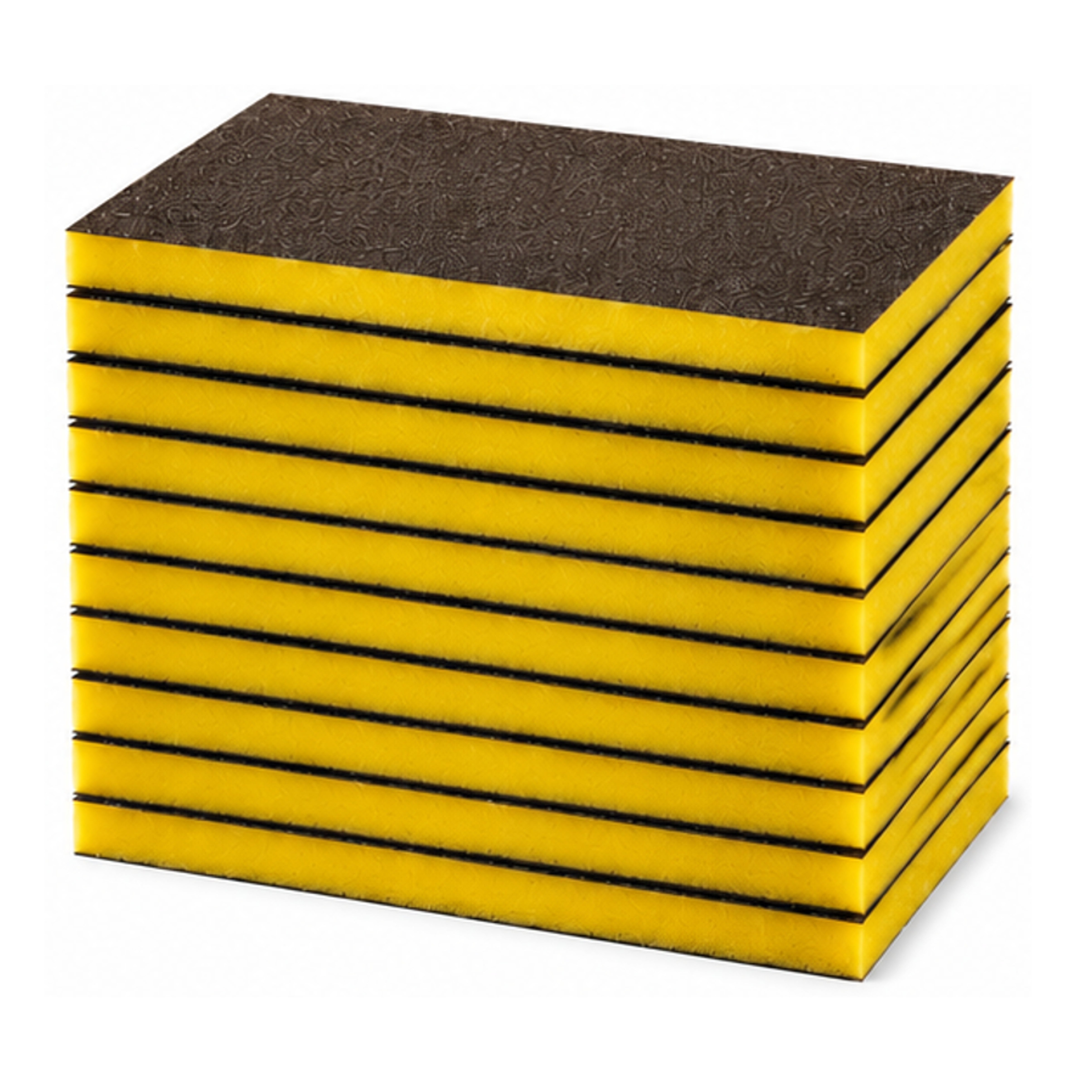 0070.1247.01 - 10 éponges abrasives Fines jaunes - 98X120X13mm