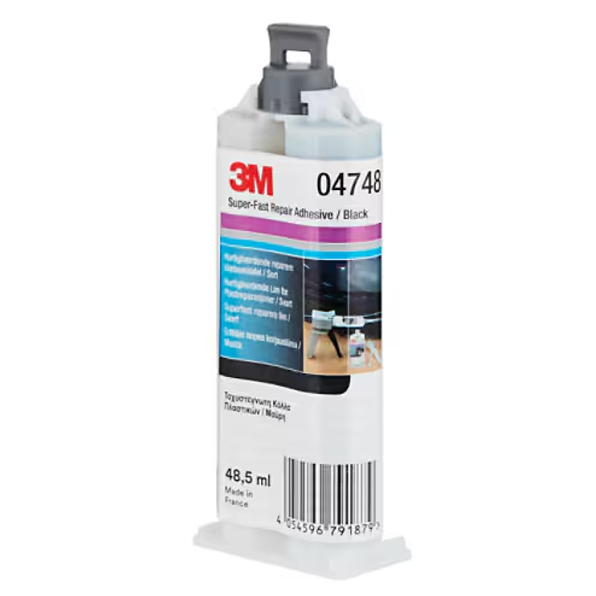 04748 - 3M Colle 3M noire super rapide pour plastiques 48,5ml