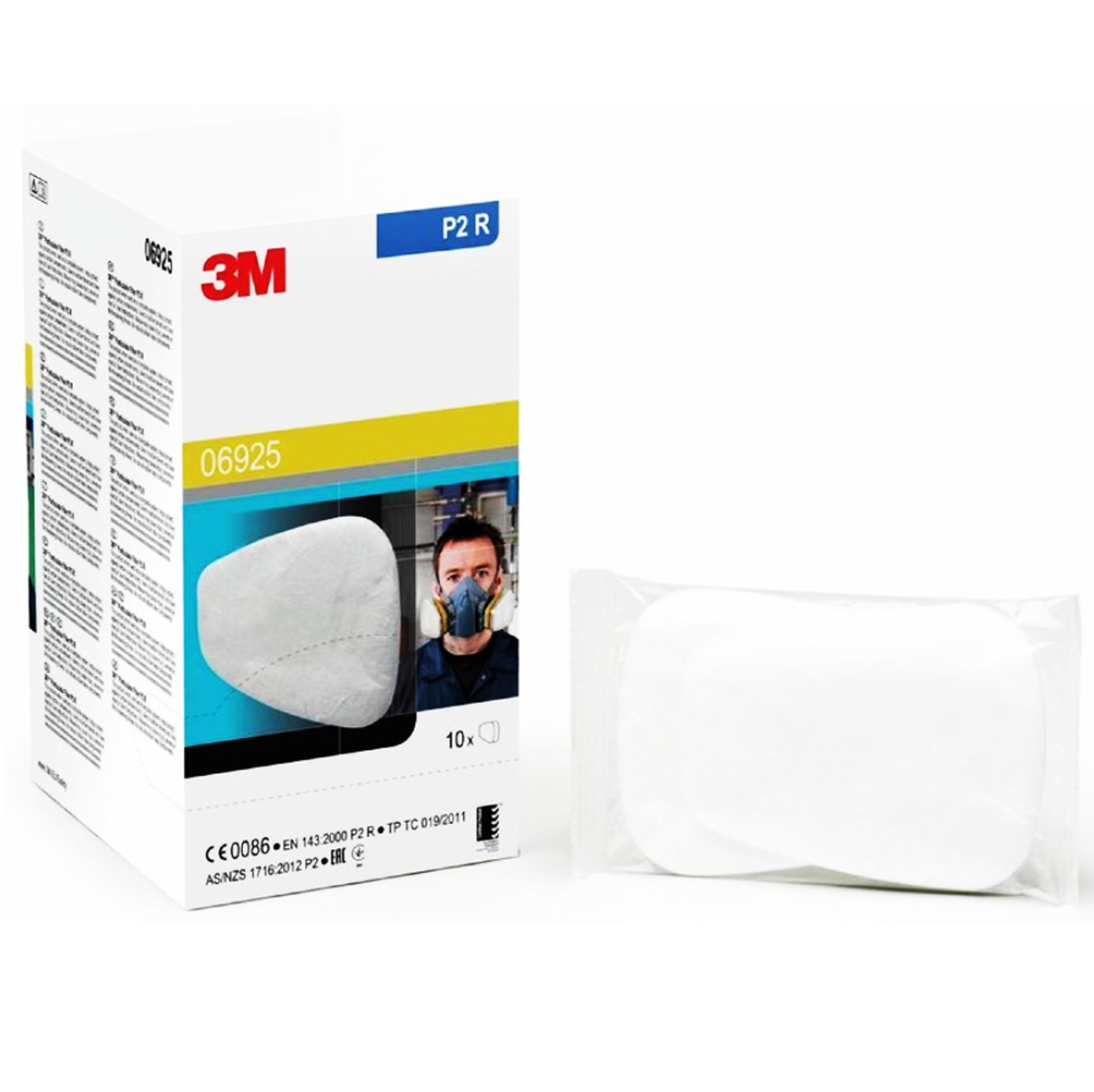 06925 - Nachfüllpackung mit 10 Staubfiltern 3M für Masken 06783 Klasse P2R