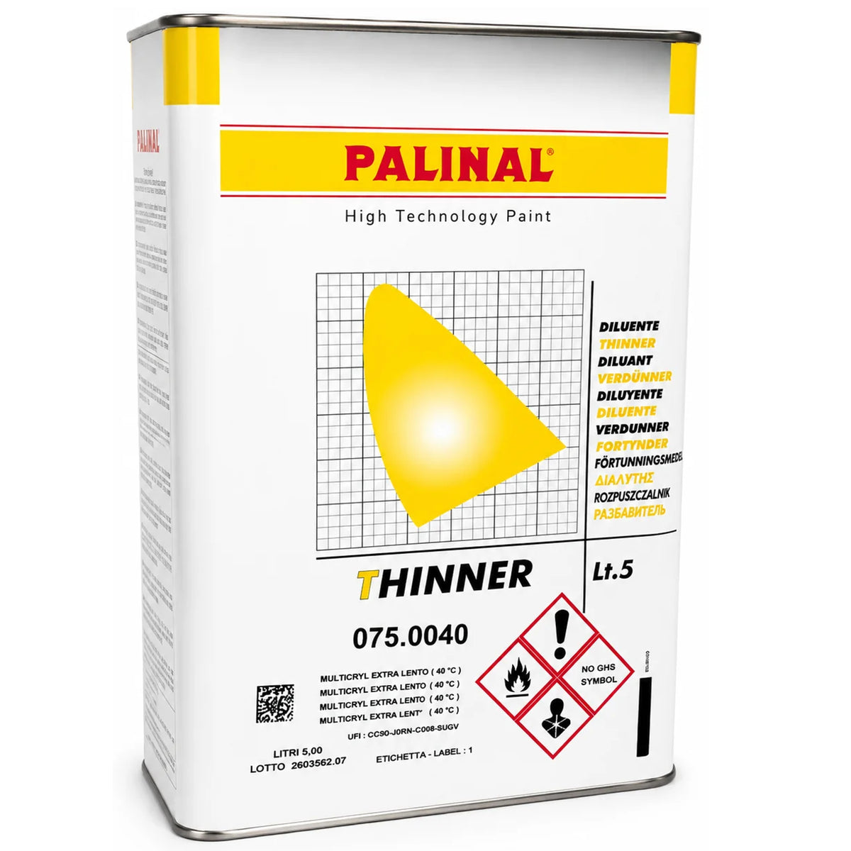 0750040/5 – PALINAL Multicryl extra långsam förtunning 5 L