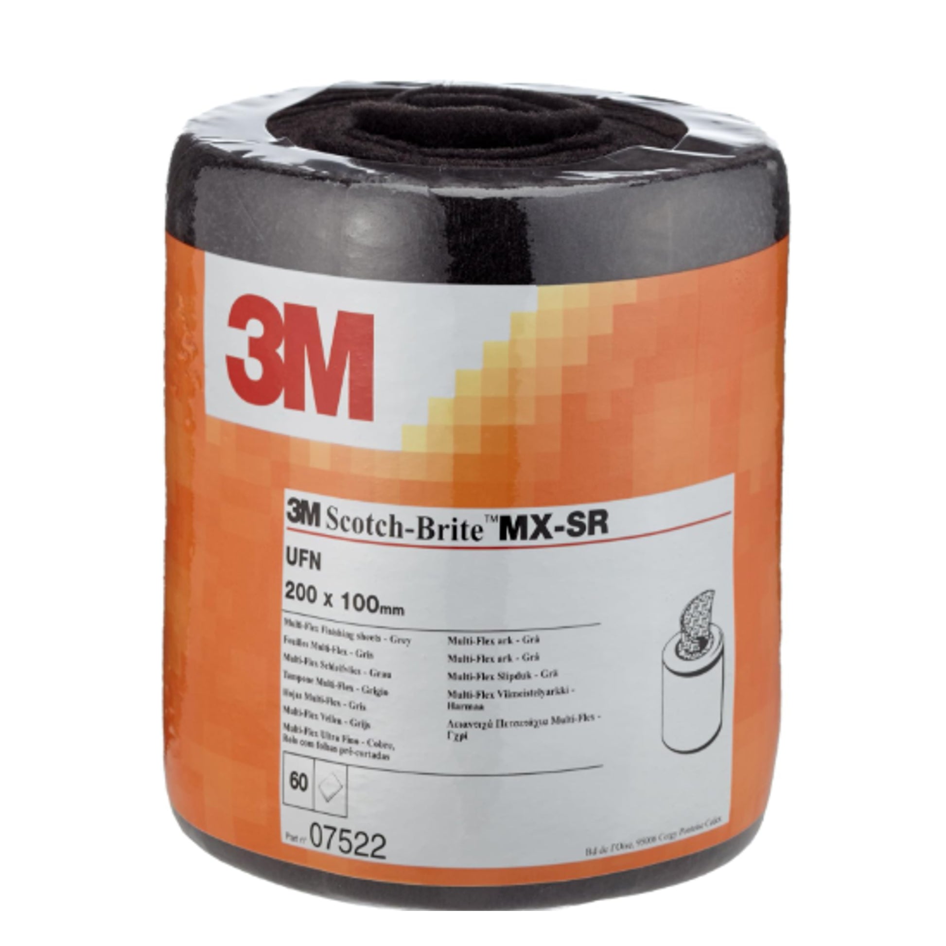 07522 - 60 coupes Multiflex 3M gris ultra fin100x200mm - 3M