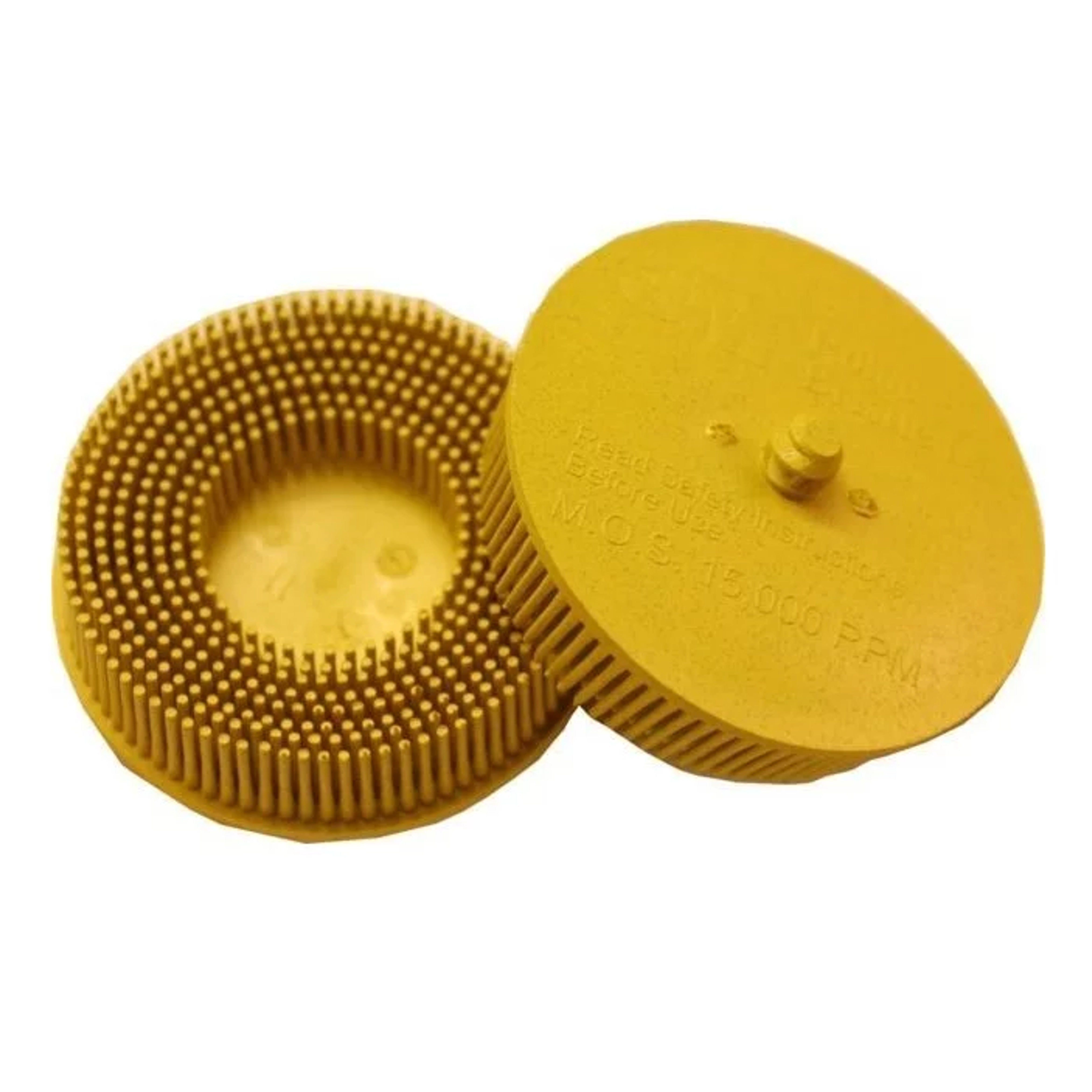 07527 - 10 Abbeizscheiben 3M gelb Harz Bristle RD ZB Durchmesser 75mm P80