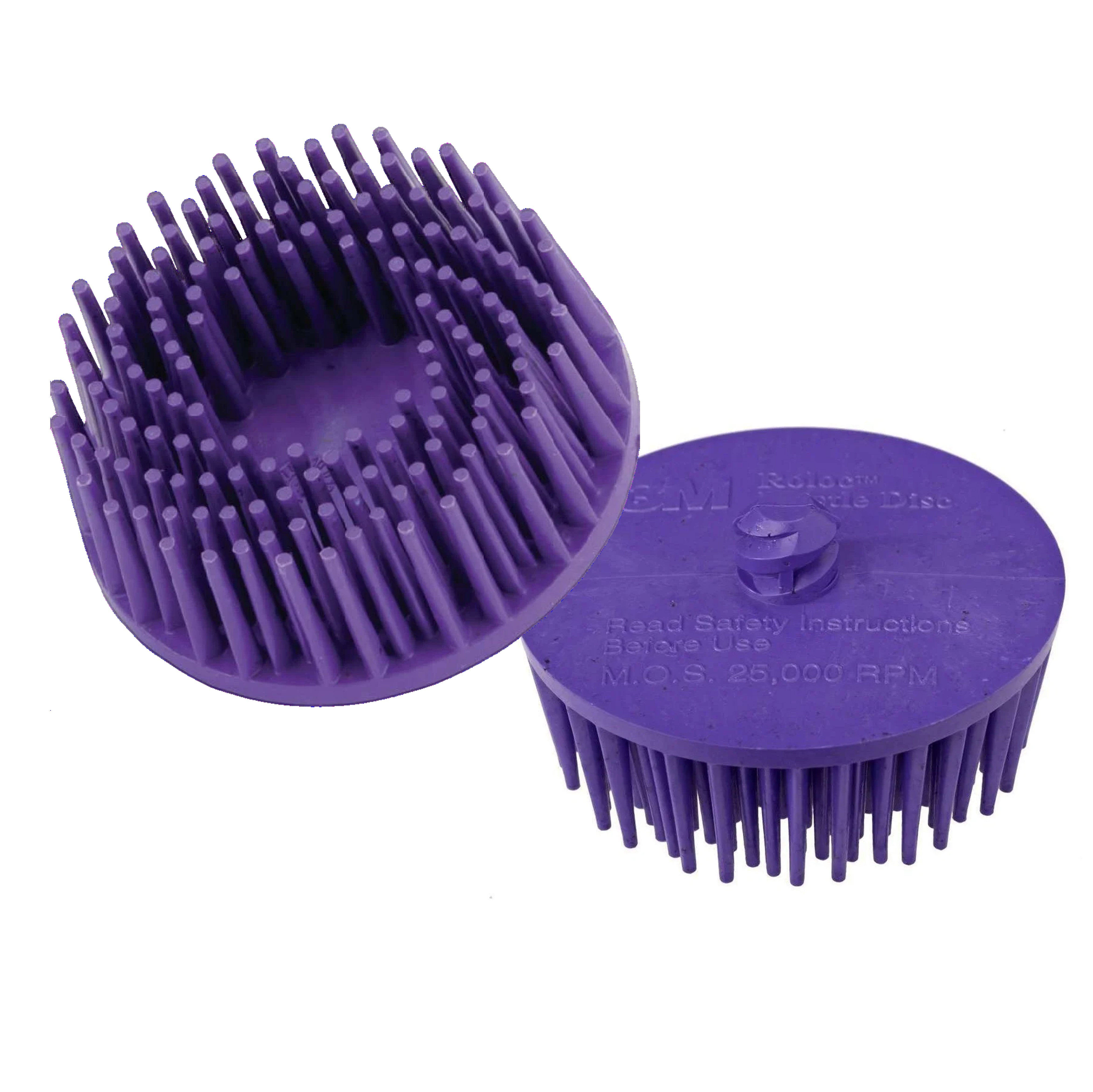 07536 - 4 3M violette Harz-Bristle-Entlackungsscheiben RD ZB Durchmesser 50mm P36