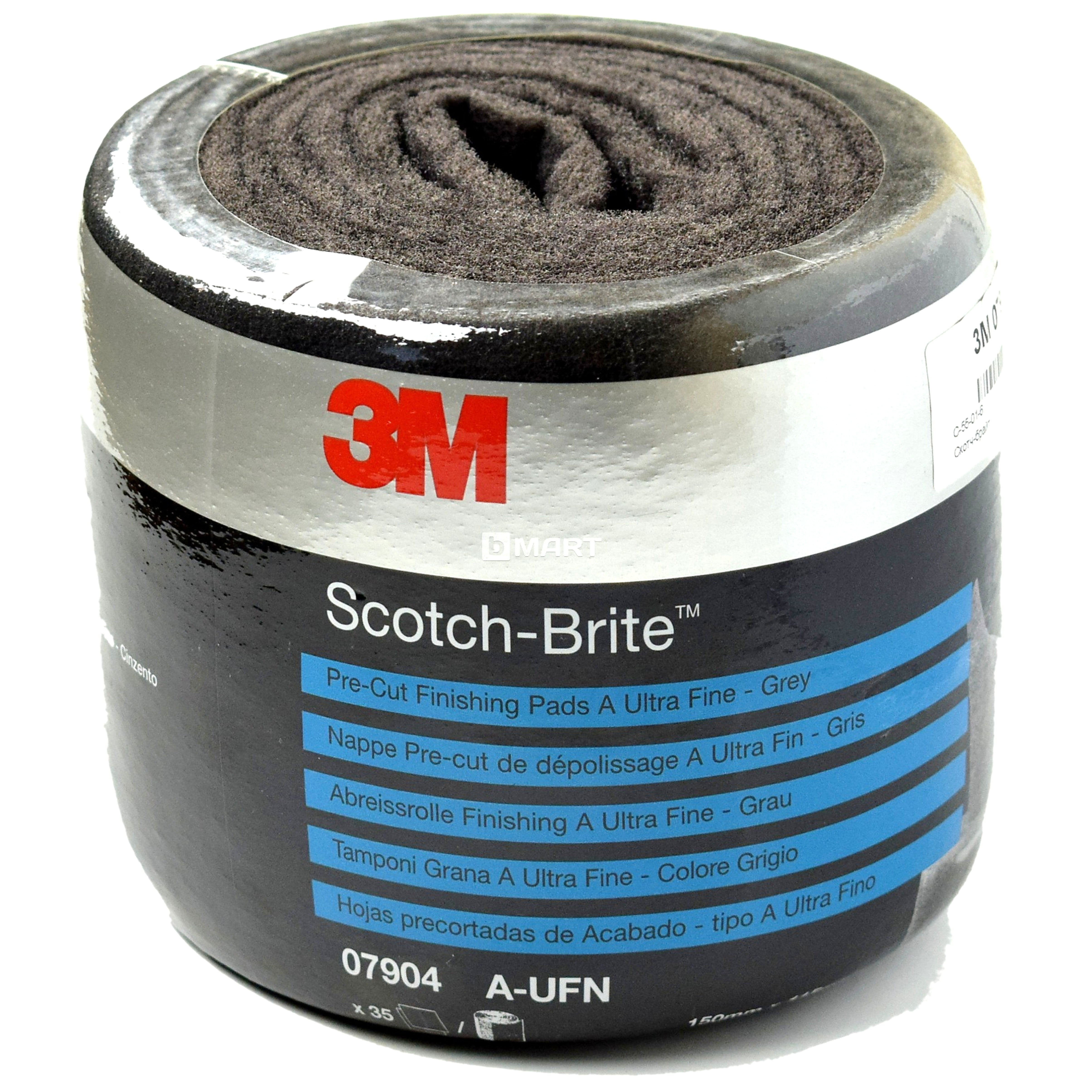 07904 - 35 förskurna skivor 3M grå ultrafint 115x150mm