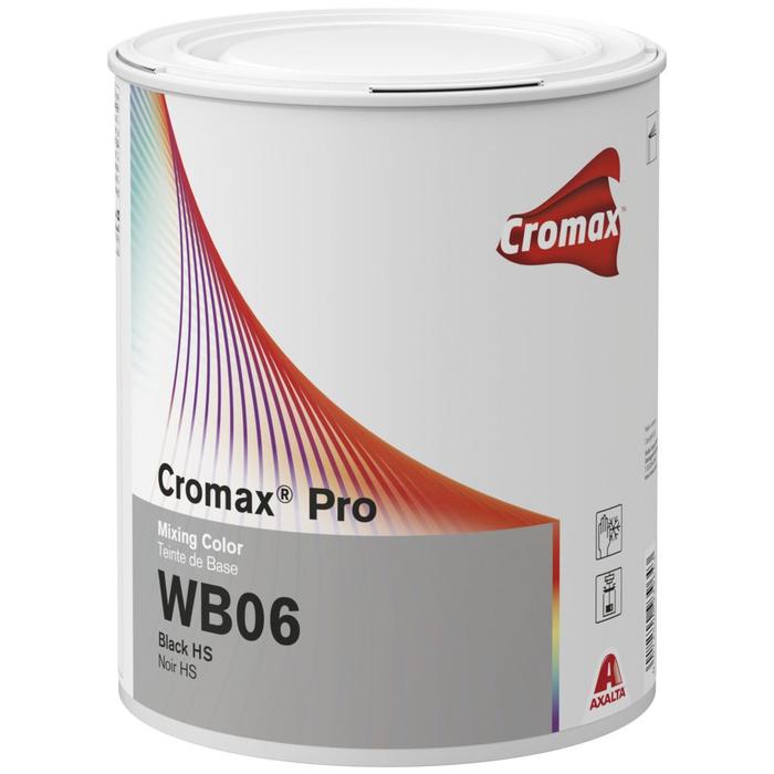 WB06 - Peinture carrosserie CROMAX PRO Noir HS 3.5L - CROMAX PRO