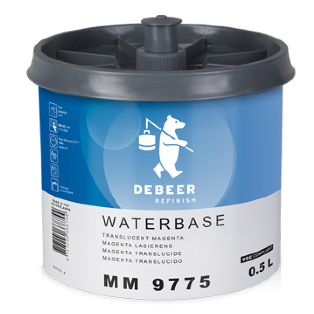 9775 - Peinture Hydro DEBEER Magenta translucide 0.5L - DEBEER