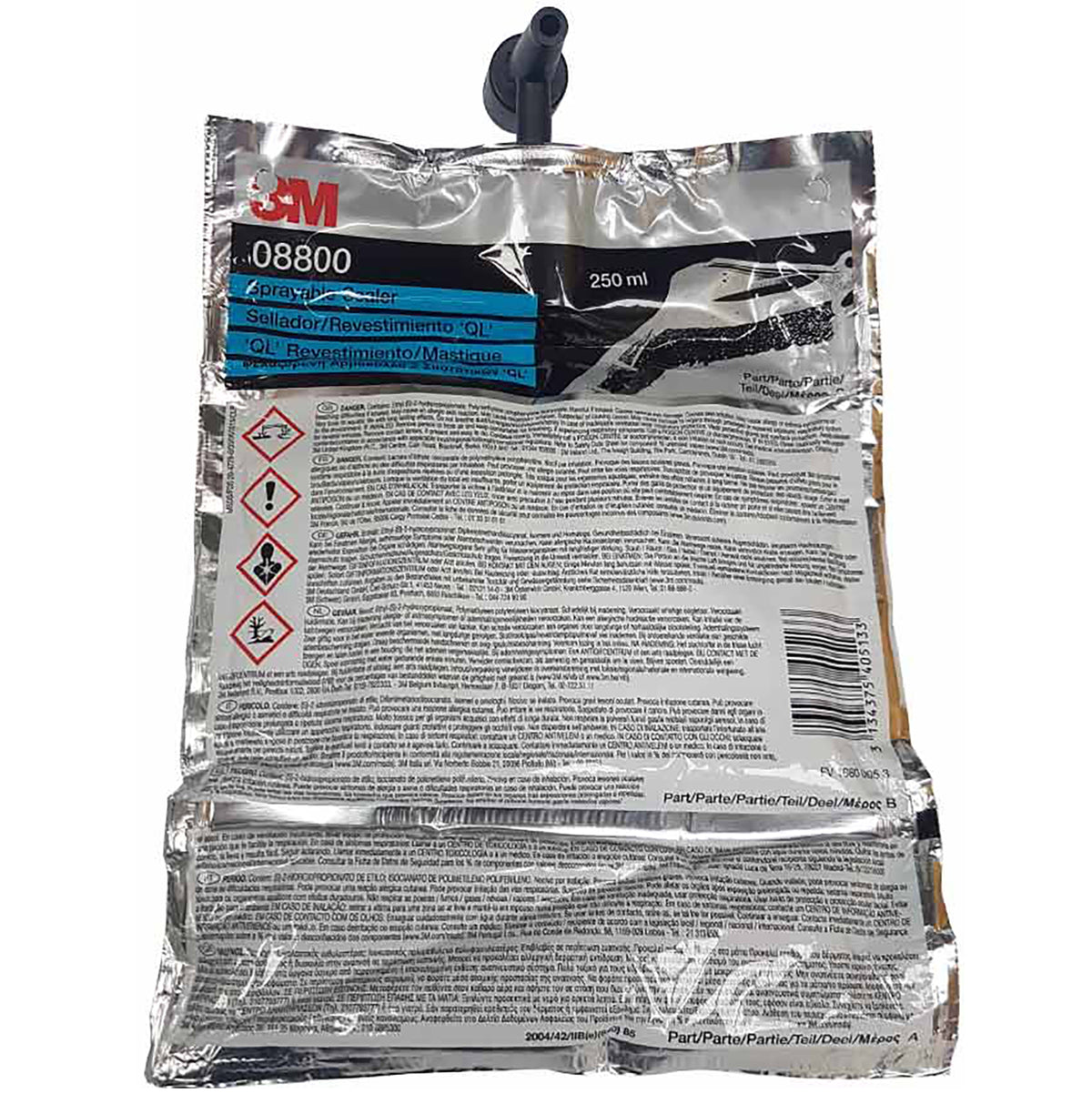 08800 - Mastice spruzzabile bicomponente grigio sacchetto da 250ml